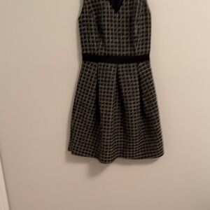 RW&CO. Black and White Textured Dress